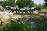 Pioneer Plaza Bronze Sculptures